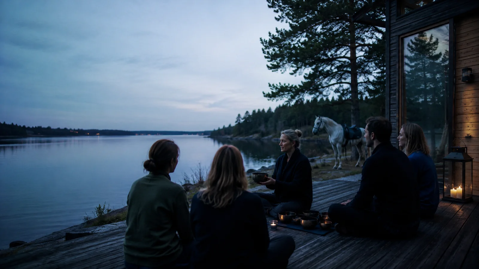Ratsastus osana yrityksen tyhy-päivää Inkoossa